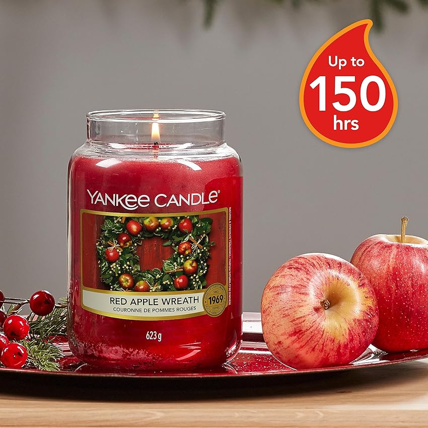 Detalle 2 de Yankee Candle Red Apple Wreath 150 h 🕯