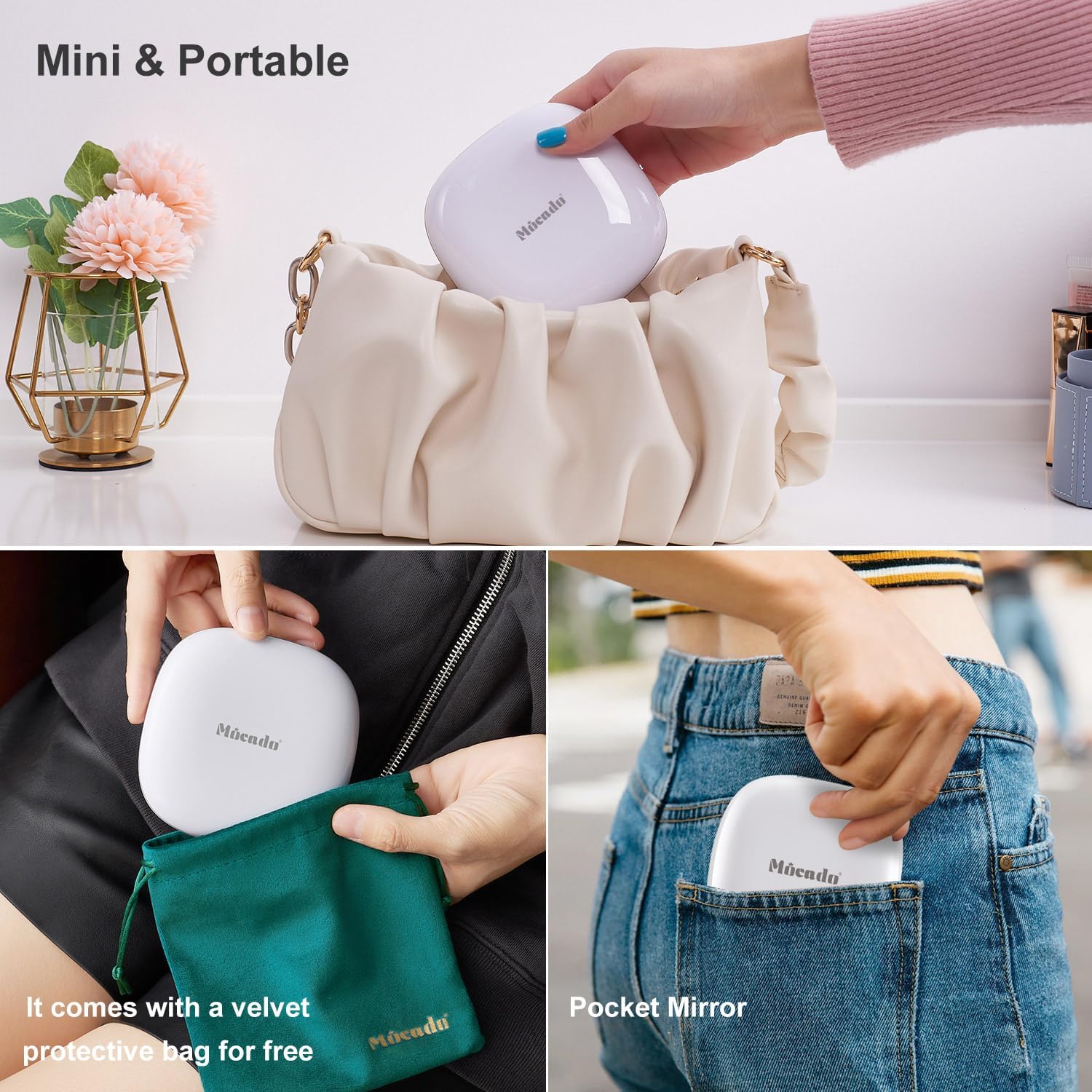 Thumbnail 5 de Mocado Compact LED Magnifying Mirror 4 inch