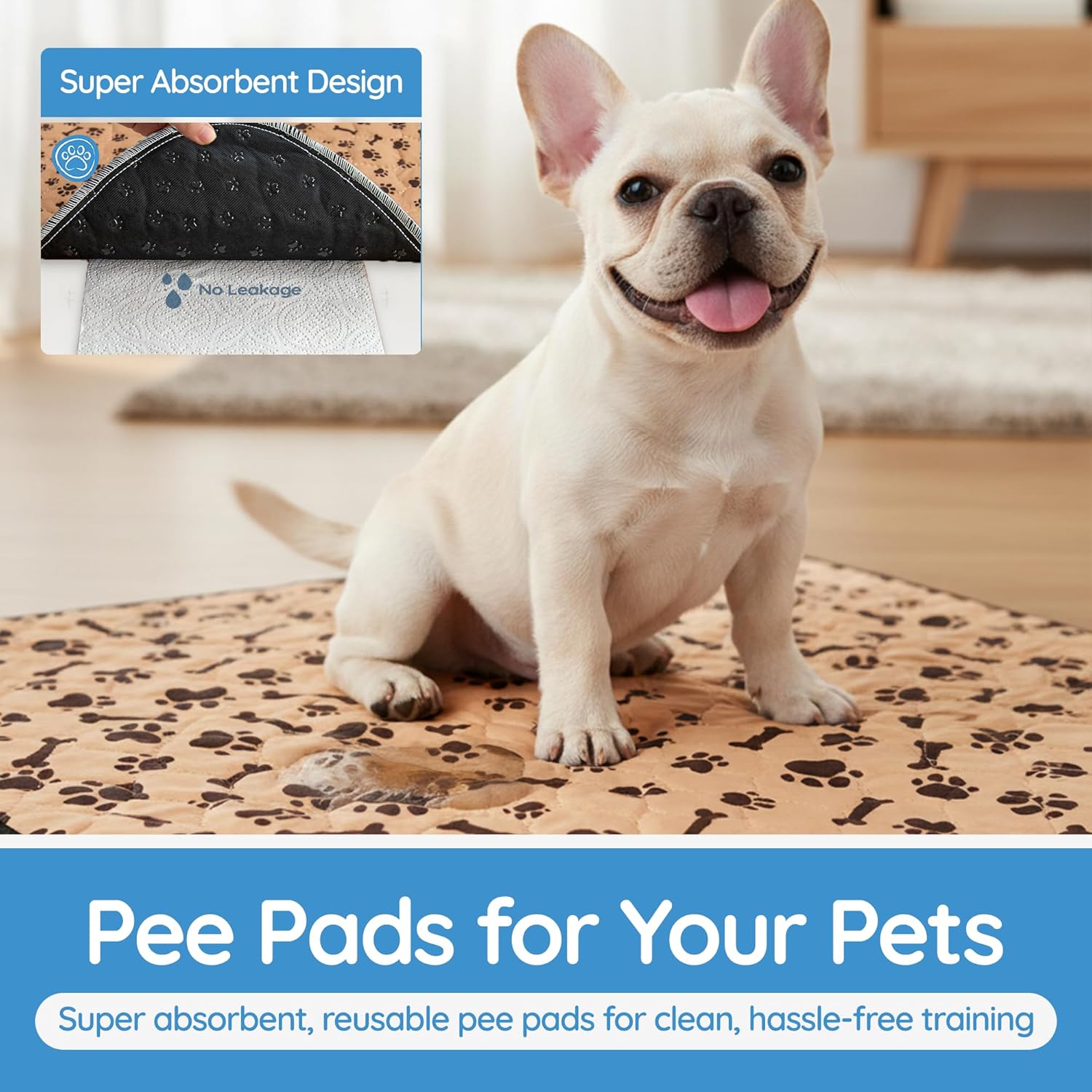 Detalle de Magnus Creations Reusable 5-Layer Dog Pee Pads (76 × 91 cm) – 3-Pack