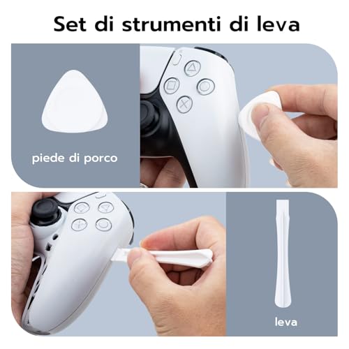 Detalle de Mcbazel TMR Joystick Analogico per PS5 DualSense – Set di Ricambio con TMR, No Drift