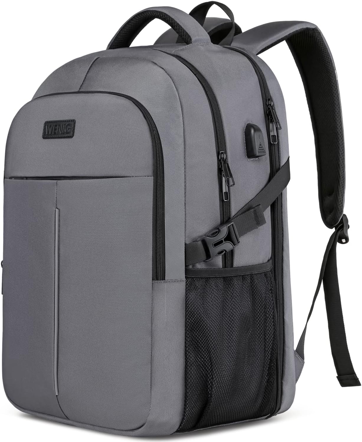 Detalle de Extra Large Rucksack for Men 50L: 17.3-Inch Travel Laptop Backpack with USB Port and Anti-Theft Design