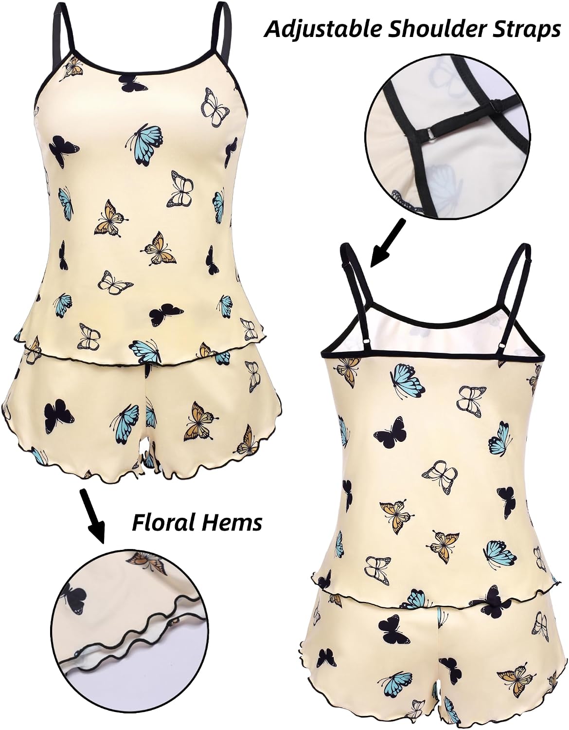 Thumbnail 5 de Ekouaer Cami Pajama Set Polyester-Spandex