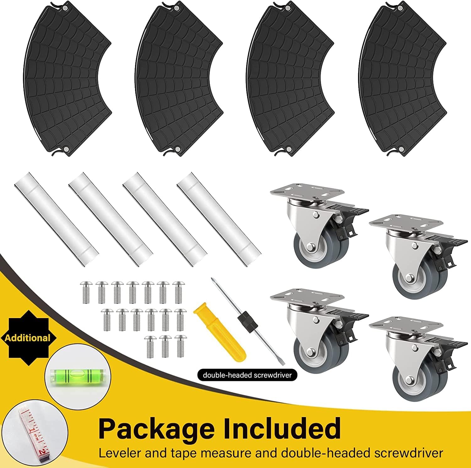 Thumbnail 5 de WELDUN Plant Caddy with Wheels Heavy Duty (Adjustable 40–57 cm) with Lockable Casters, 200KG capacity