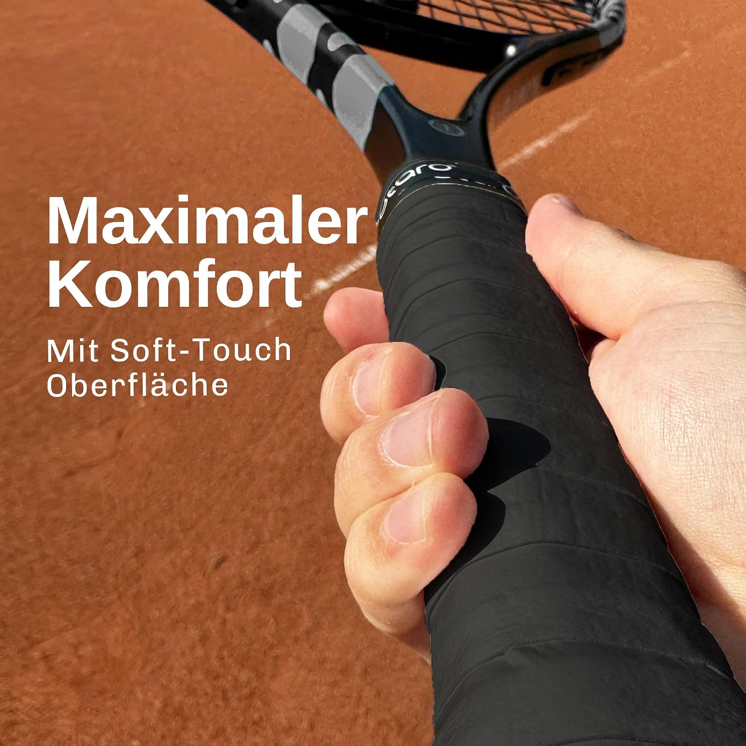 Detalle de Otaro Griffband Tennisschläger – rutschfest, schweißabsorbierend, 2er Set