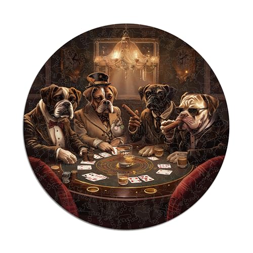 Thumbnail 2 de Puzzles Iconic Chiens Jouant au Poker 600 pièces ⚙