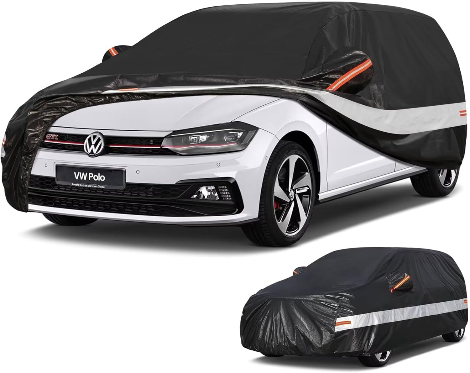 Detalle de Holthly 10 strati Telo Copriauto per VW Polo (1981-2025) – protezione totale impermeabile, UV e antivento