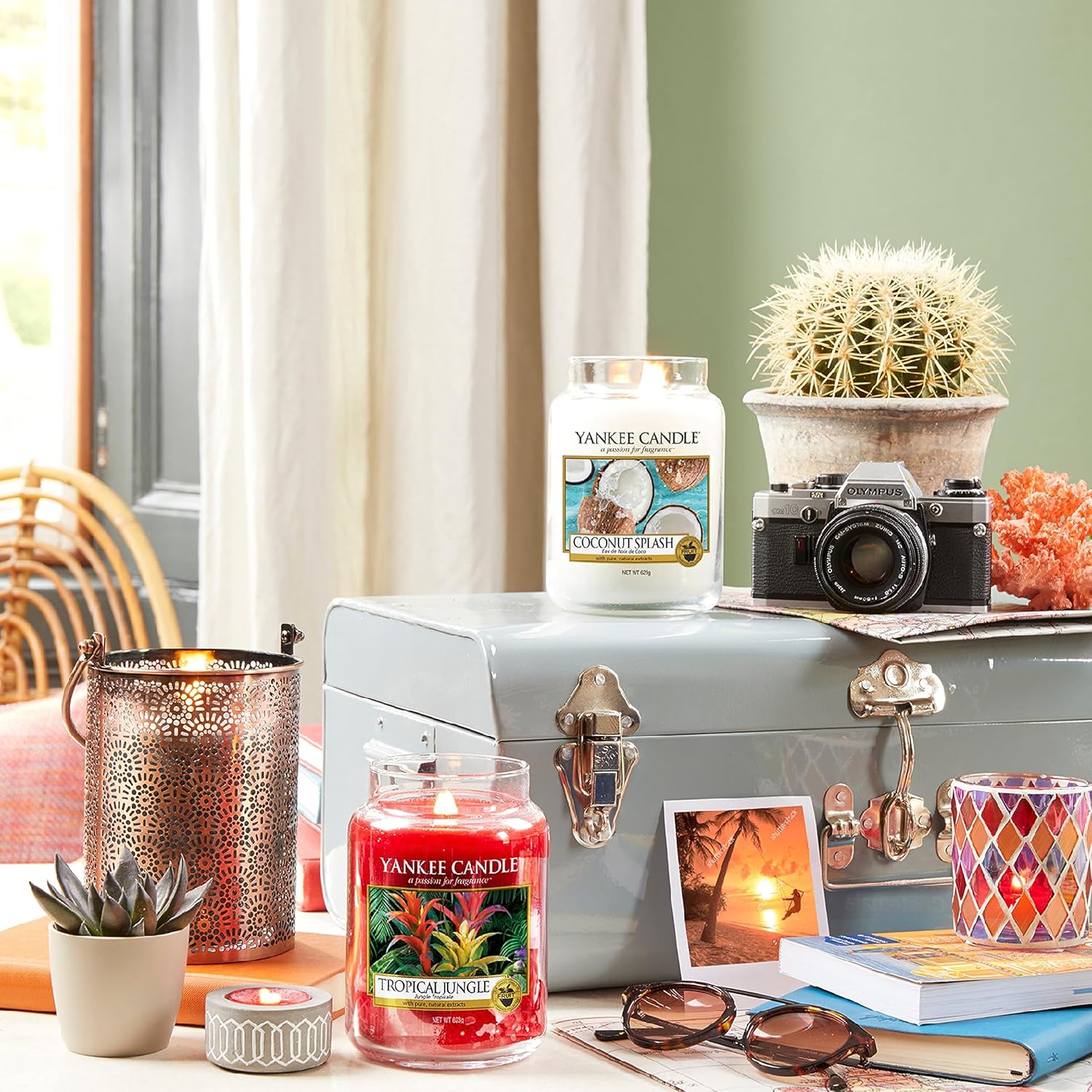 Thumbnail 5 de Yankee Candle Candela profumata in giara grande – Latte di cocco