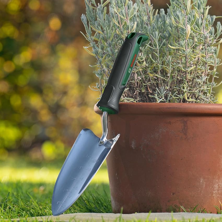 Detalle 2 de Bosch pala para plantar jardín, acero inoxidable, ergonómica