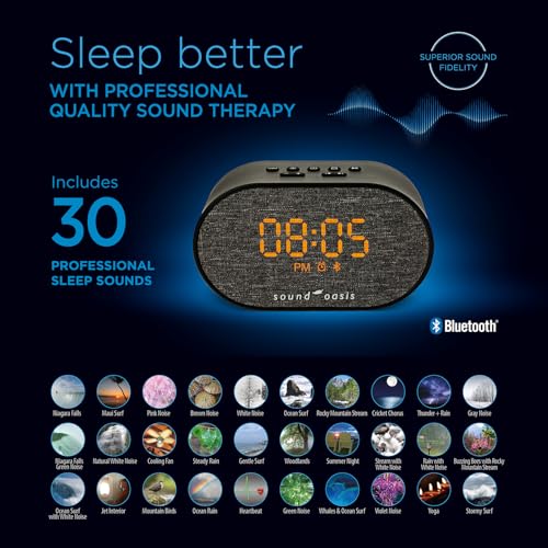 Detalle de Sound Oasis BST-150 Sleep Sound Therapy System with Alarm Clock