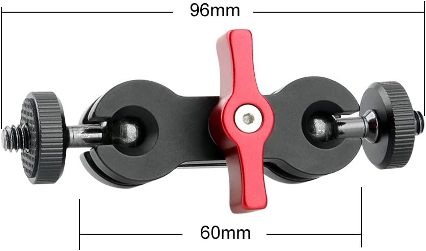 Detalle de NICEYRIG Articulating Arm with Double Ballhead 1/4" ๐ฅ