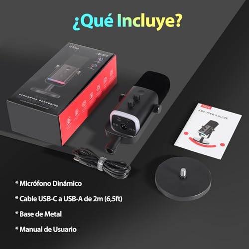 Thumbnail 7 de FIFINE XLR USB Micrófono Gaming para PC/PS4/PS5: streaming y grabación con cableado flexible