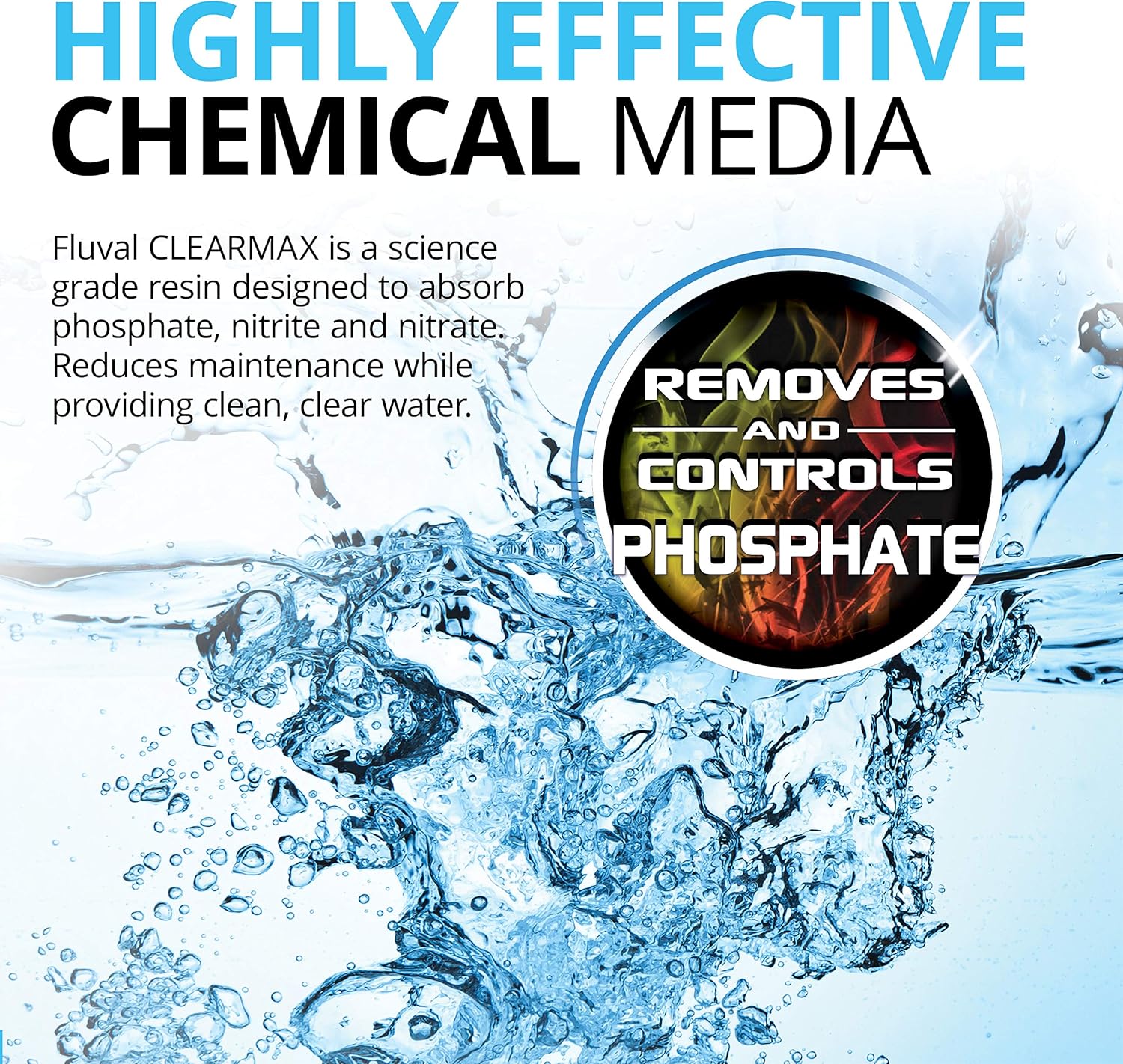 Detalle de Fluval Clearmax élimine le phosphate – clarificateur d’eau en médias de filtration chimique (300 g)