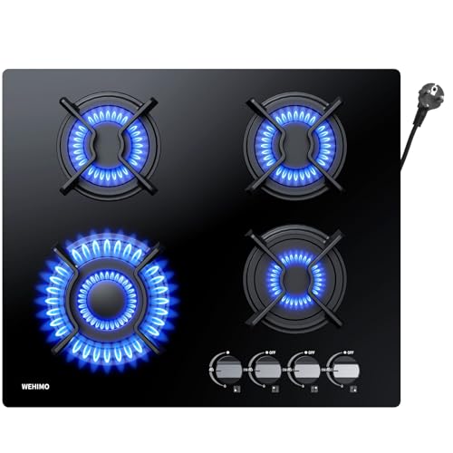 Detalle de WEHIMO cocina gas 4 fuegos 7800 W 60 cm