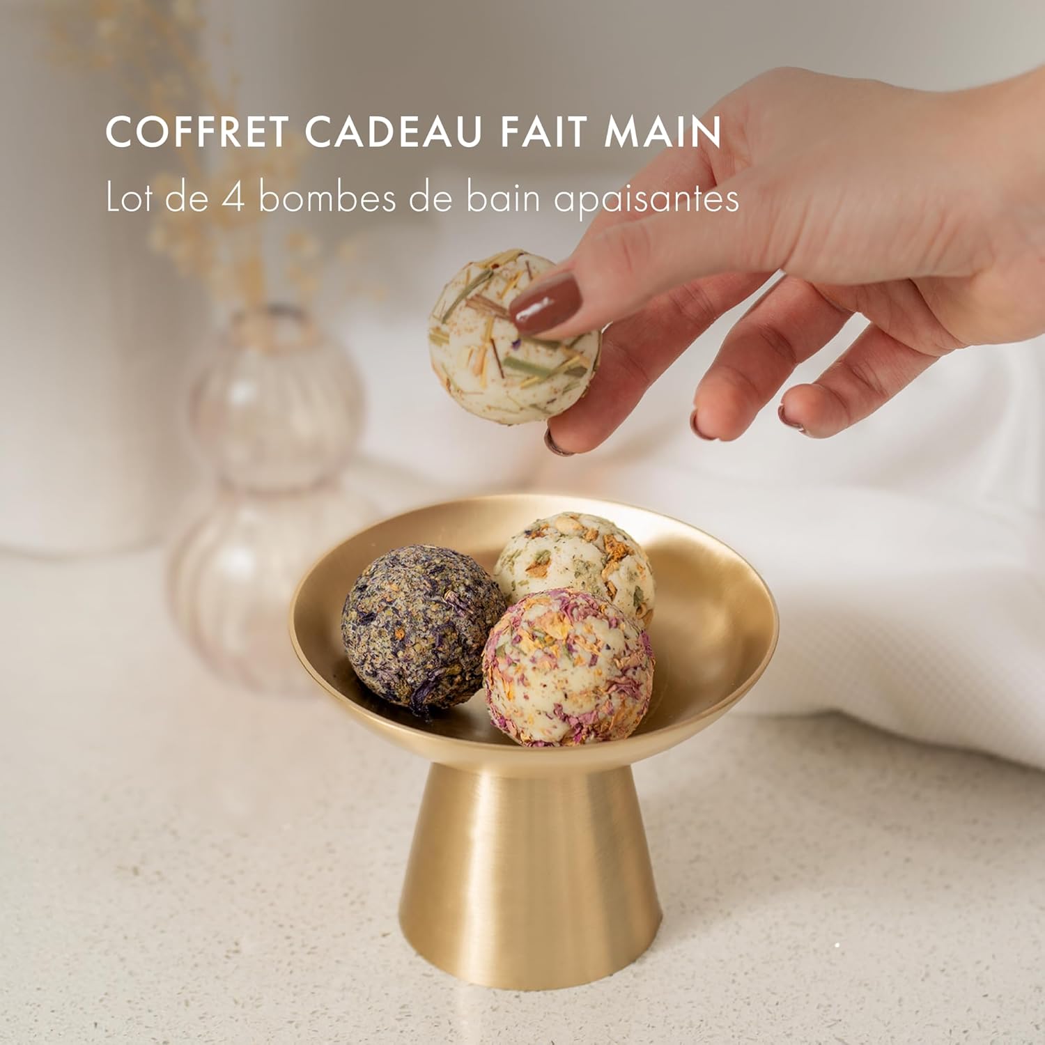 Thumbnail 2 de Satin Naturel 4 Bombes de Bain BIO pour femme