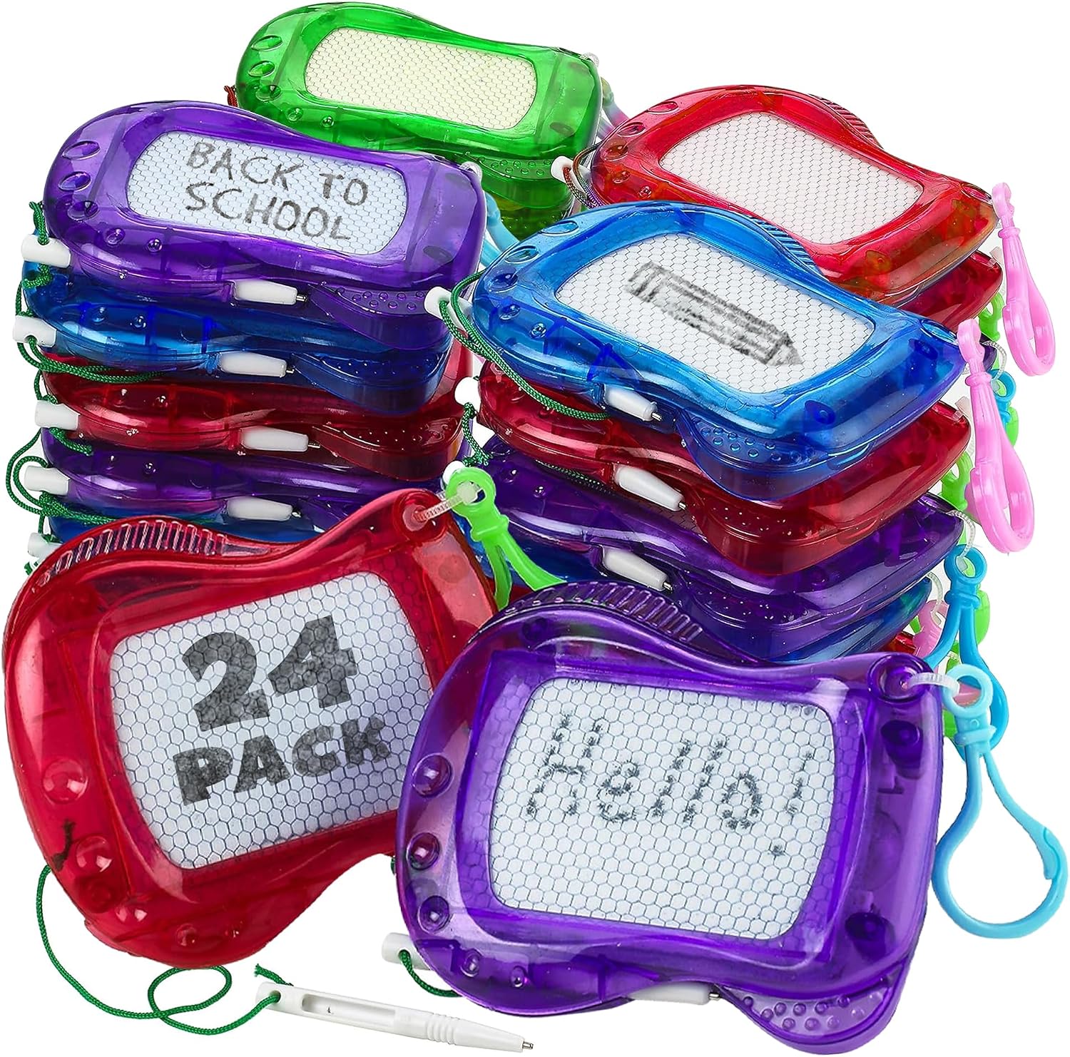 Detalle de Pack of 24 Mini Magnetic Drawing Board for Kids