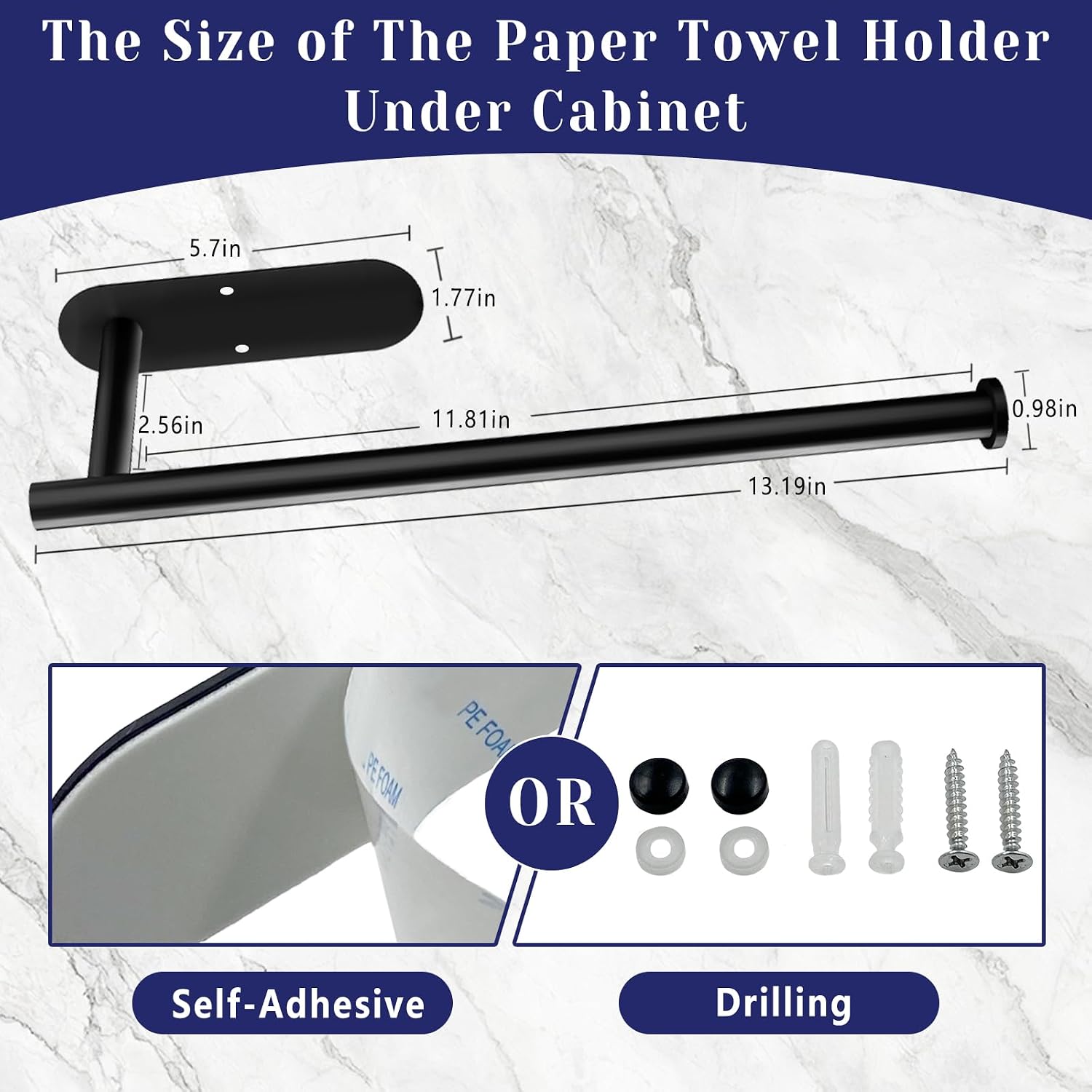 Thumbnail 6 de Paper Towel Holder Under Cabinet 🧻