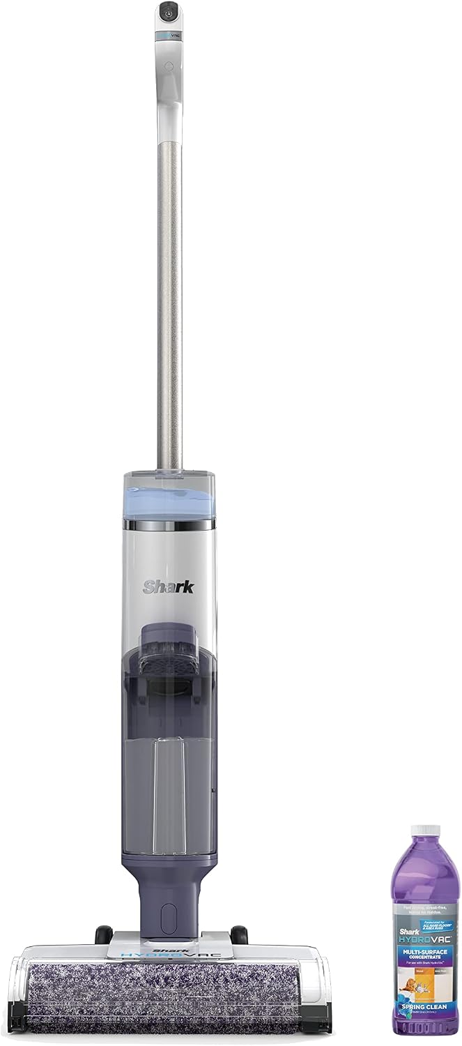 Detalle de Shark WD200C HydroVac Cordless Pro 3-in-1 Vacuum Mop, Dark Lilac