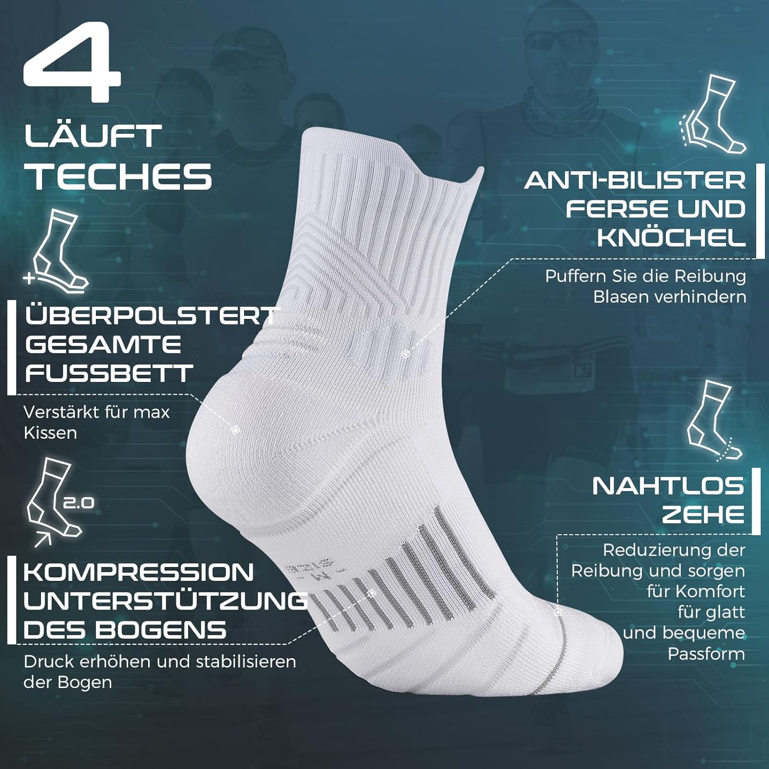 Thumbnail 3 de Rahhint Coolmax Wandersocken Sommer 3 Paar