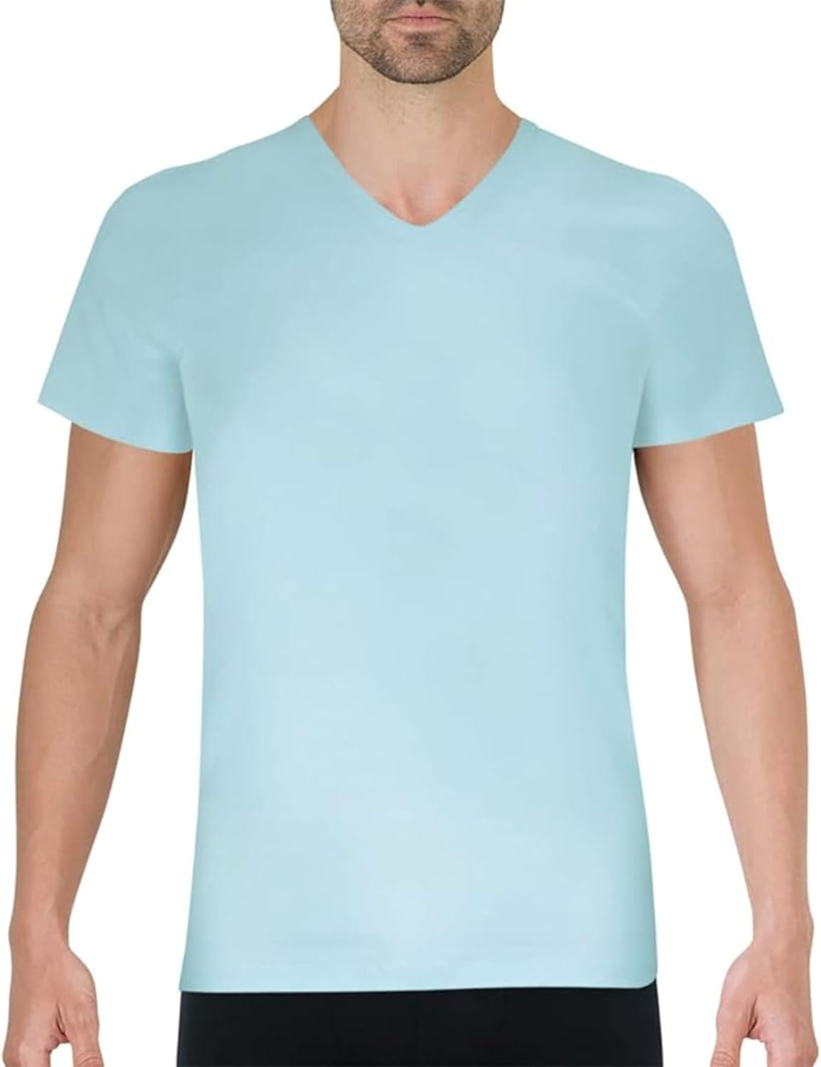 Thumbnail 6 de Eminence - T-shirt Col V pour Homme en Côte Fine 100% Coton Peigné, Sans Couture Côté, Invisible Sous Chemise