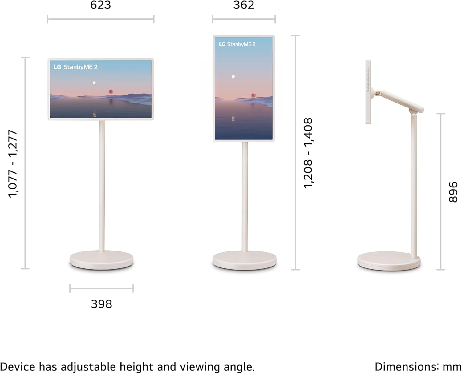 Thumbnail 2 de LG 27LX6TDGA StanbyME2 27-inch portable Smart Screen with built-in battery and webOS