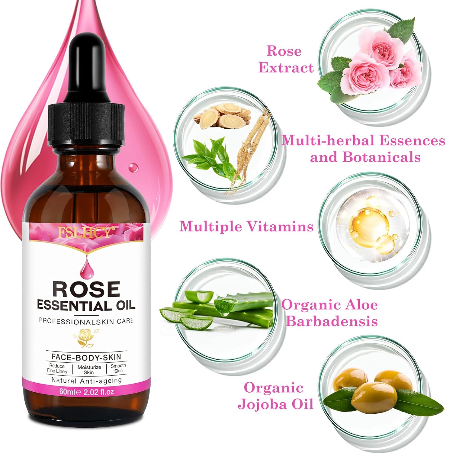 Detalle 1 de Rosenöl Gesicht 60 ml