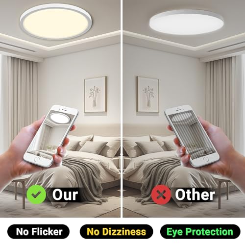 Thumbnail 4 de LQWELL Lámpara de Techo LED 18W IP44 4000K 1980LM – Redonda y Delgada para Baño y Sala