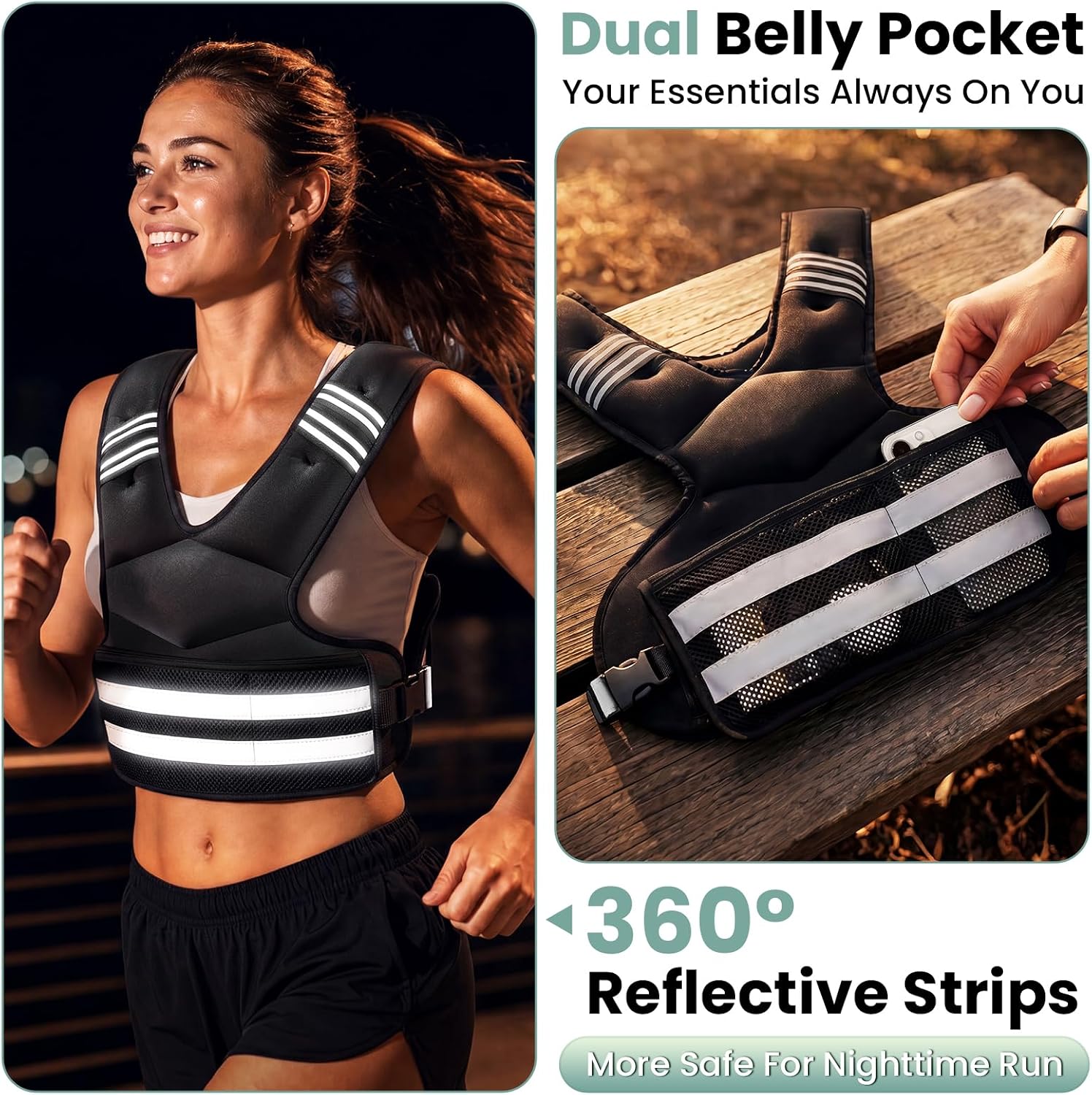 Detalle 1 de Adjustable Weighted Vest, 11–18 lb