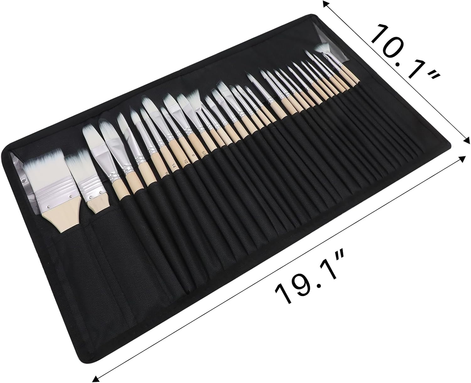 Thumbnail 1 de Artecho Pinselset für Acrylfarben, Aquarell, Öl & Steinmalerei – 32 Pinselgrößen inkl. Organisationstasche