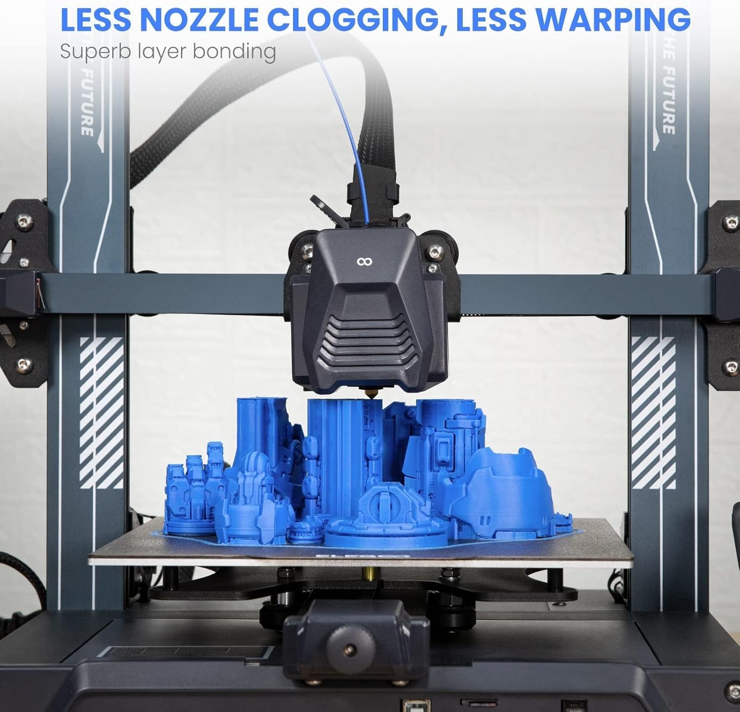 Detalle de ELEGOO PLA Filament 1.75mm Black 1KG for 3D Printing