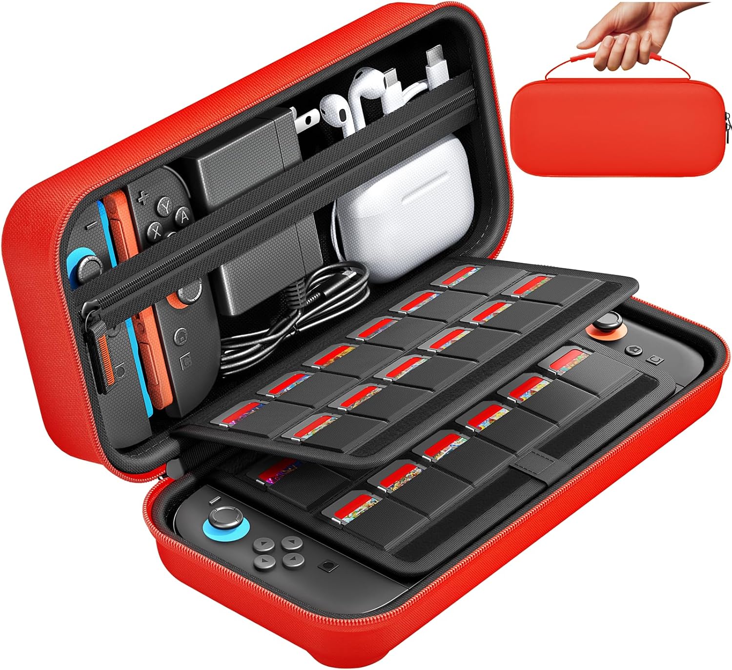 Thumbnail 6 de daydayup Carrying Case for Nintendo Switch, 20‑slot