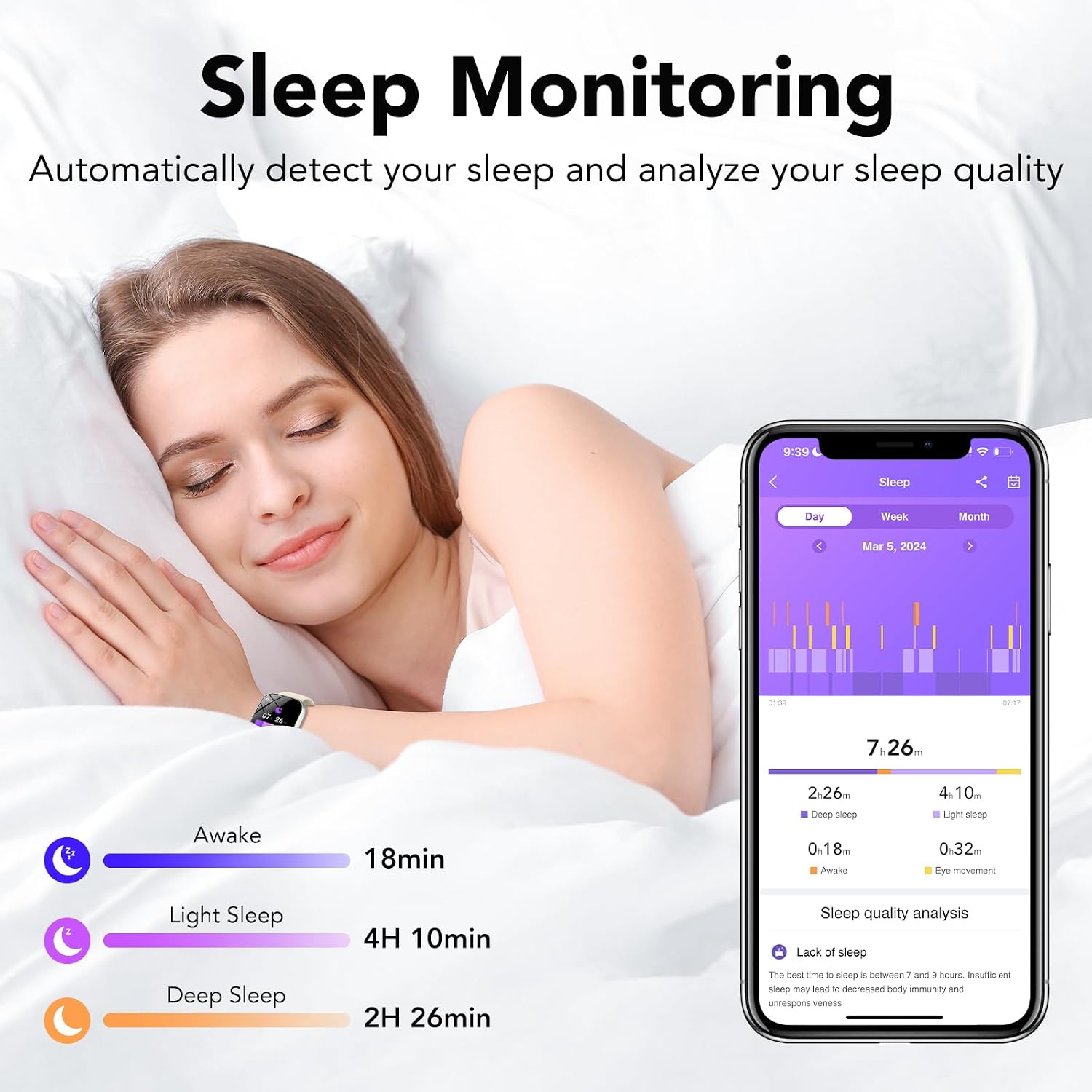 Thumbnail 5 de CASCHO Montre Connectée Homme/Femme 1,91'' – Écran HD, IP68 et 100+ sports
