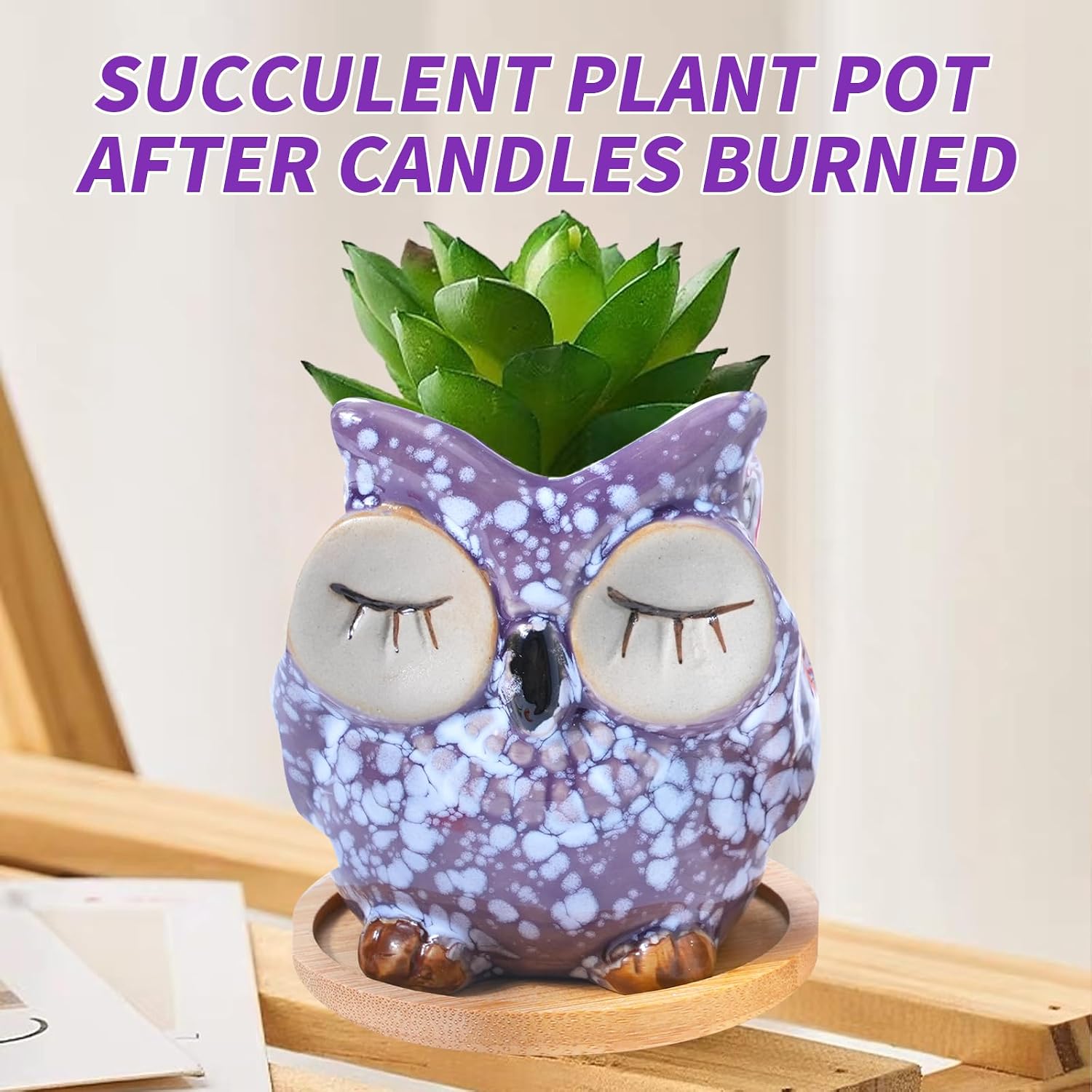 Thumbnail 5 de Fpathway Enchanting Owl Lavender Candle 120g