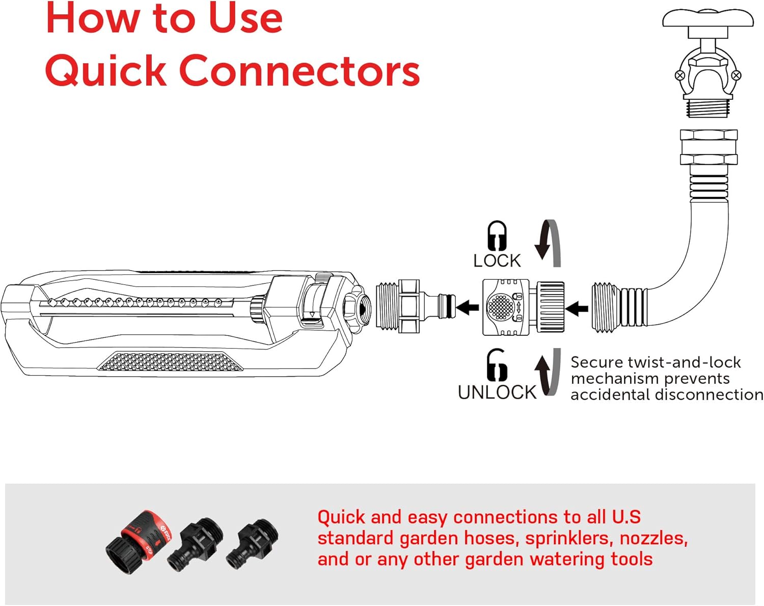 Thumbnail 4 de Eden 96213EDAMZ Weighted Essential Oscillating Sprinkler