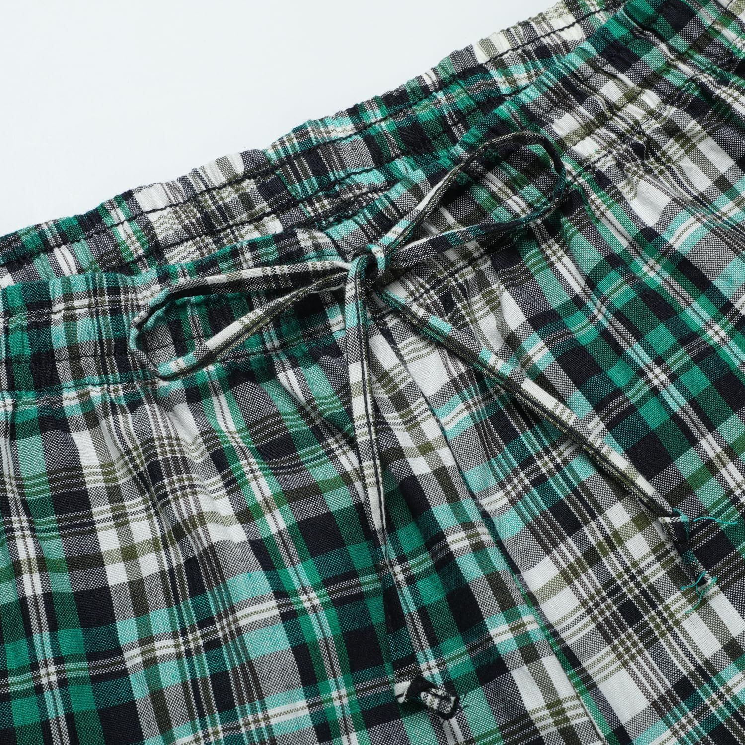 Thumbnail 4 de Winovia Schlafanzug Herren Kurz Pyjama Set aus 100% Baumwolle – V-Ausschnitt Shirt & kariertes Shorty Set für Sommer