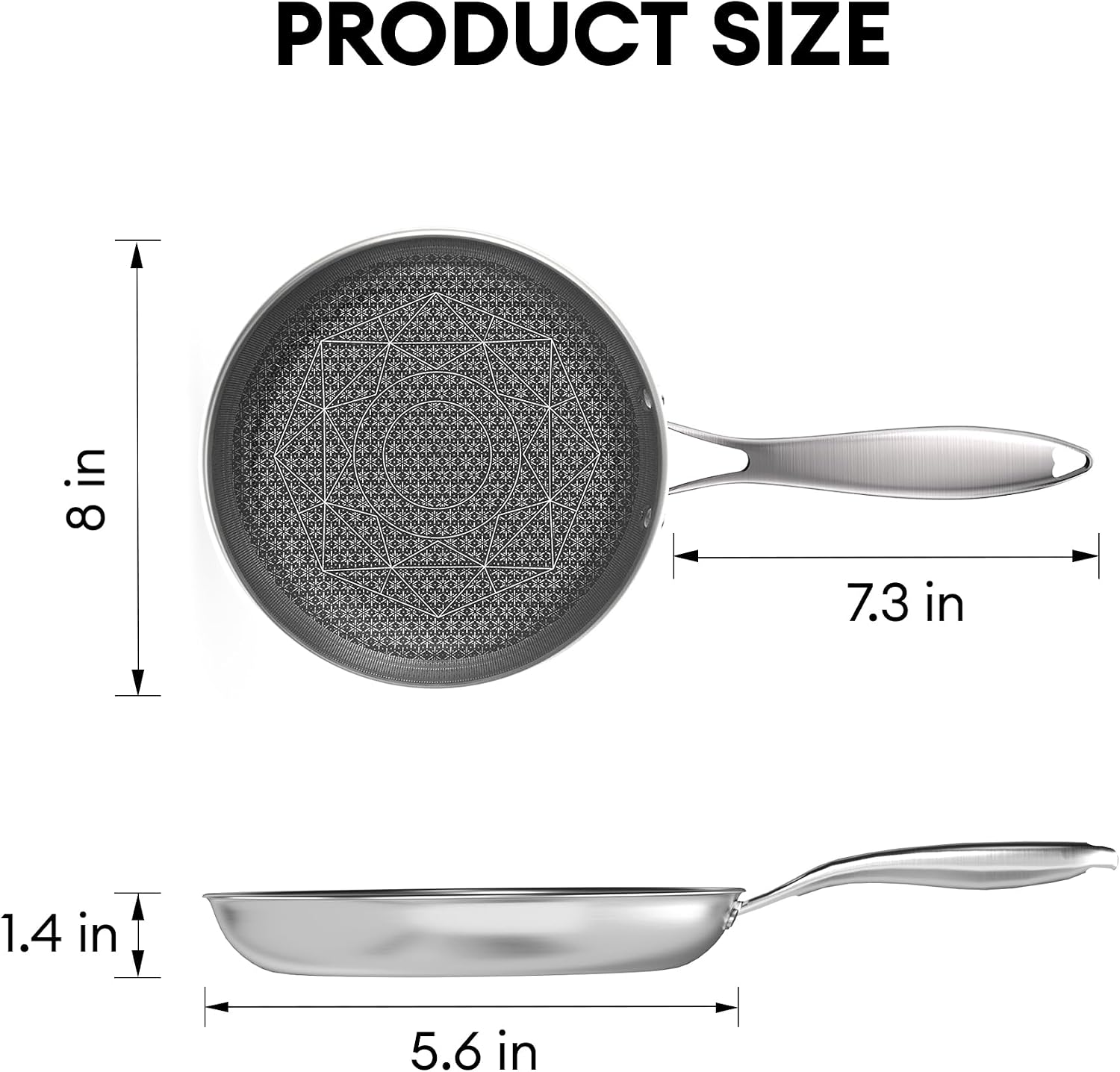 Thumbnail 6 de COOKING KING 10-Inch Stainless Steel Pan