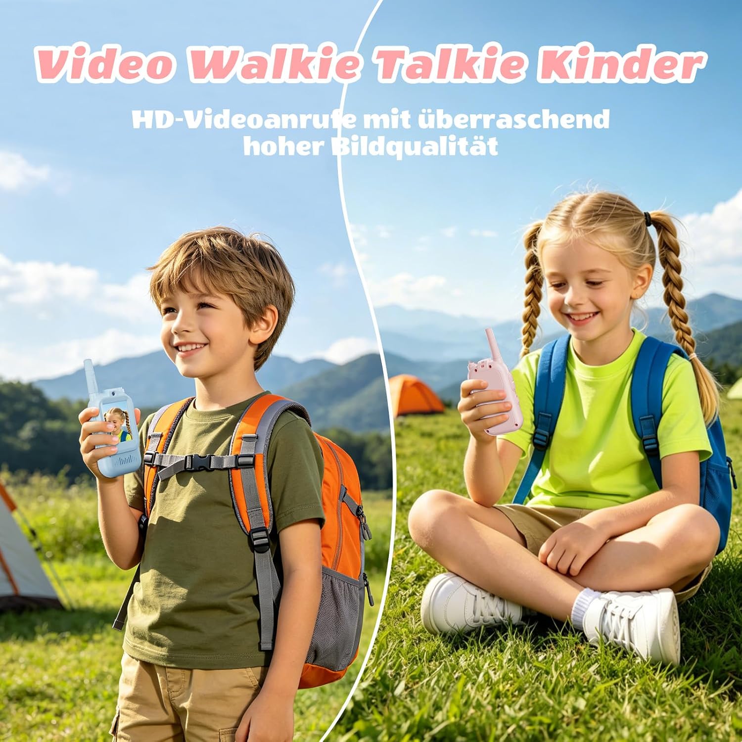 Thumbnail 1 de Dr. RiaoRiao Walkie Talkie mit Video – Outdoor-Spielzeug für Mädchen und Jungen 4–10 Jahre