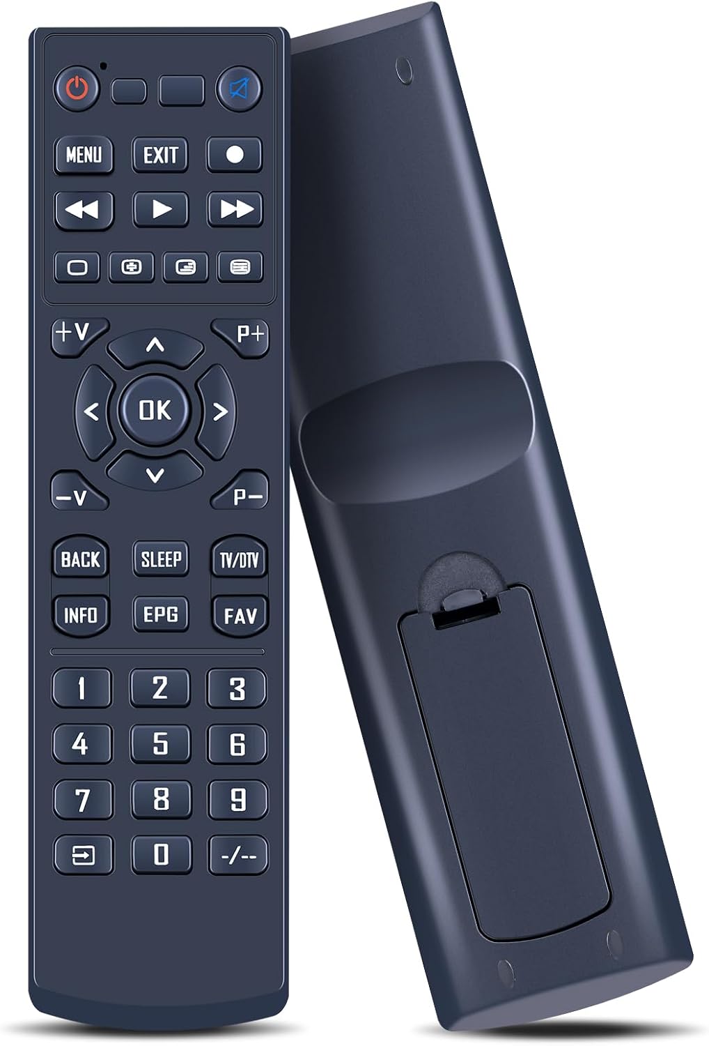 Thumbnail 2 de TCNOUMT replacement remote for Xsarius Premium Box PURE-4K-OTT (plug & play, uses 2×AAA)