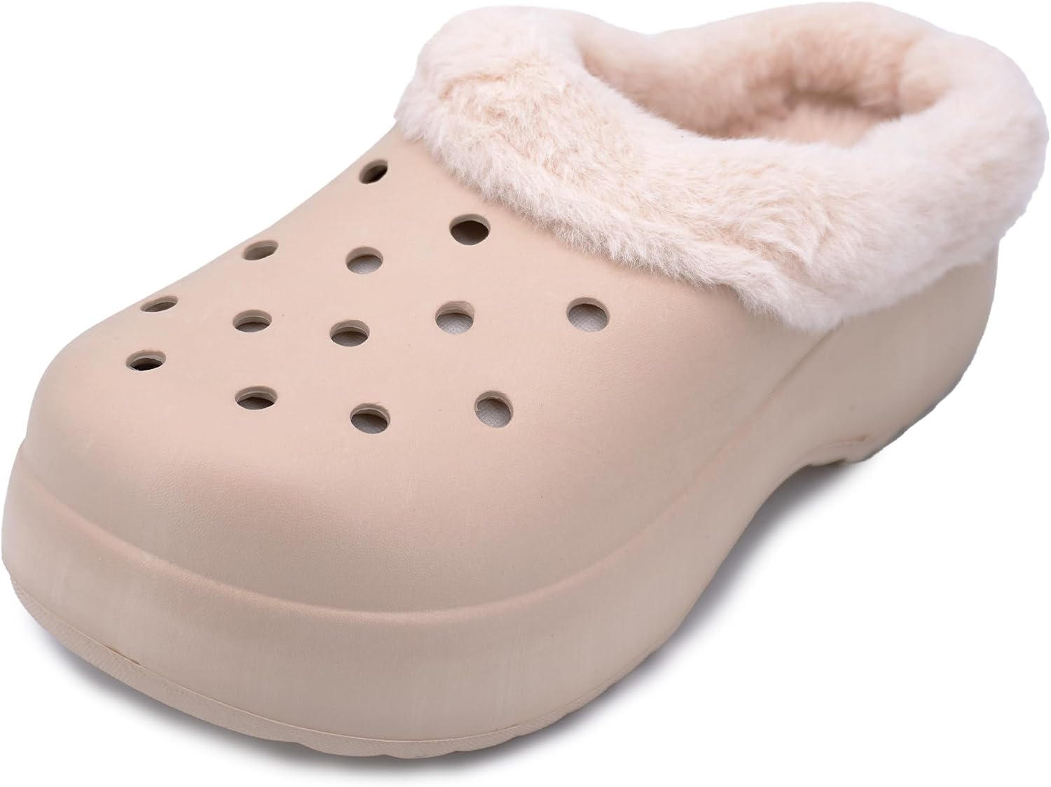 Detalle de JOMIX gevoerde winterpantoffels met pluche voering, EVA-zool en antislipprofiel