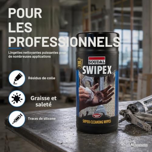 Thumbnail 8 de Soudal Swipex Boîte de 100 Lingettes – Solutions pratiques pour les professionnels