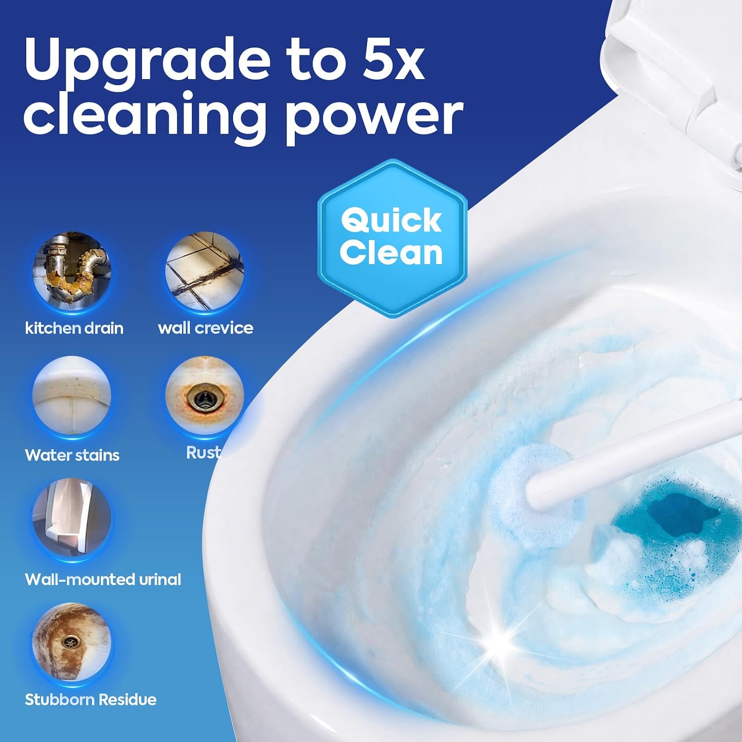 Thumbnail 2 de Clorytom 50 Pcs Disposable Toilet Cleaner Refill Pads