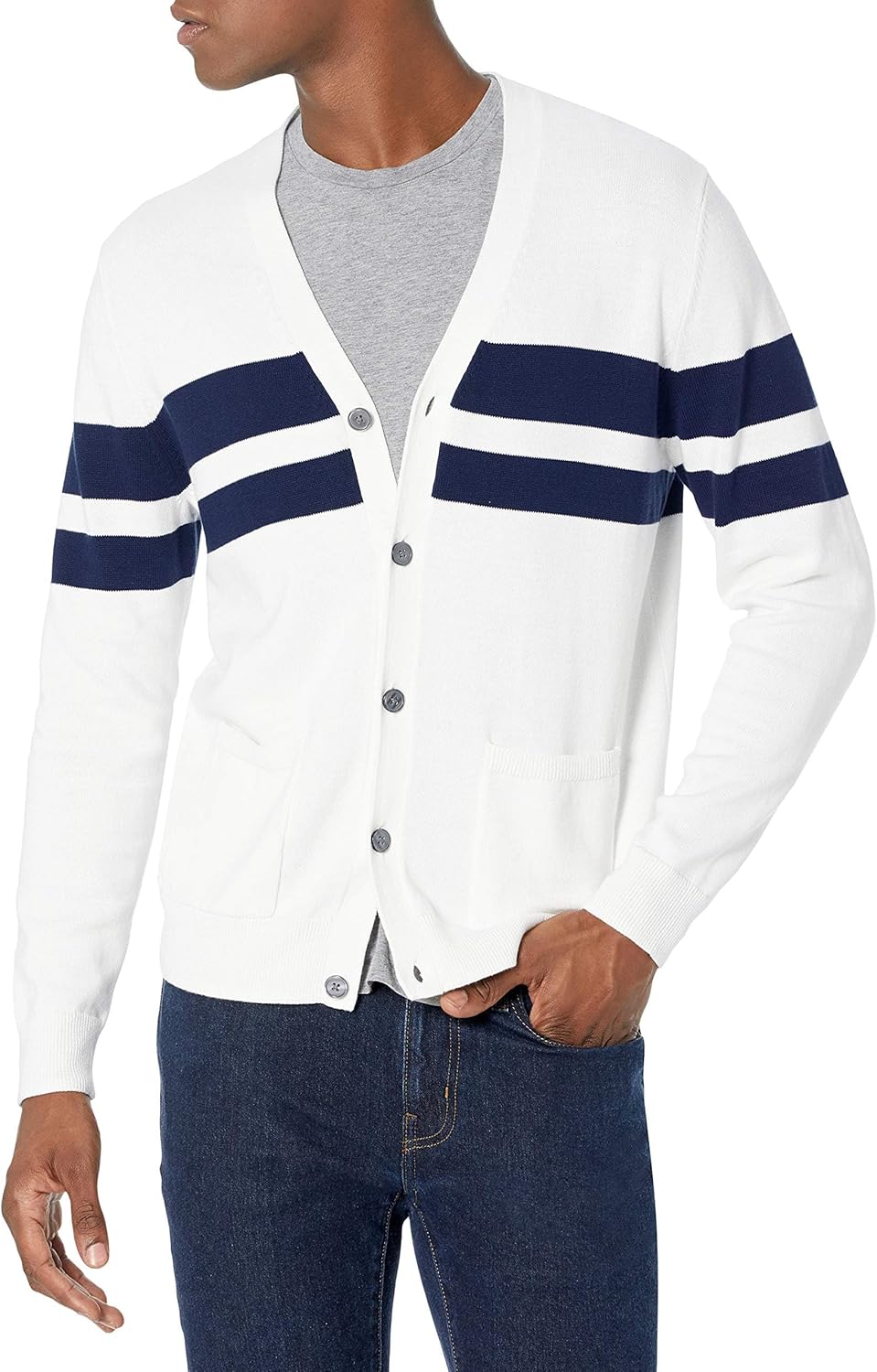 Thumbnail 1 de Amazon Essentials Herren Strickjacke aus Baumwolle – normaler Fit für den Alltag