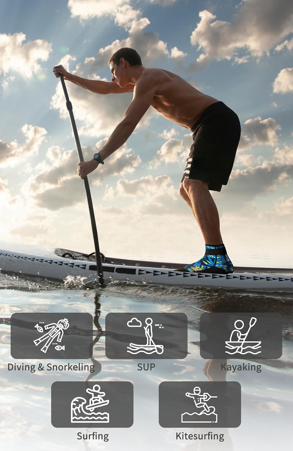 Thumbnail 5 de Yikayin 3mm Neoprene Socks for Water Sports: Comfort, Grip and Protection