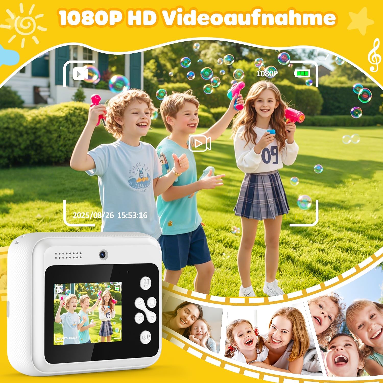 Thumbnail 2 de FNITAER Kinderkamera 48MP mit Sofortdruck