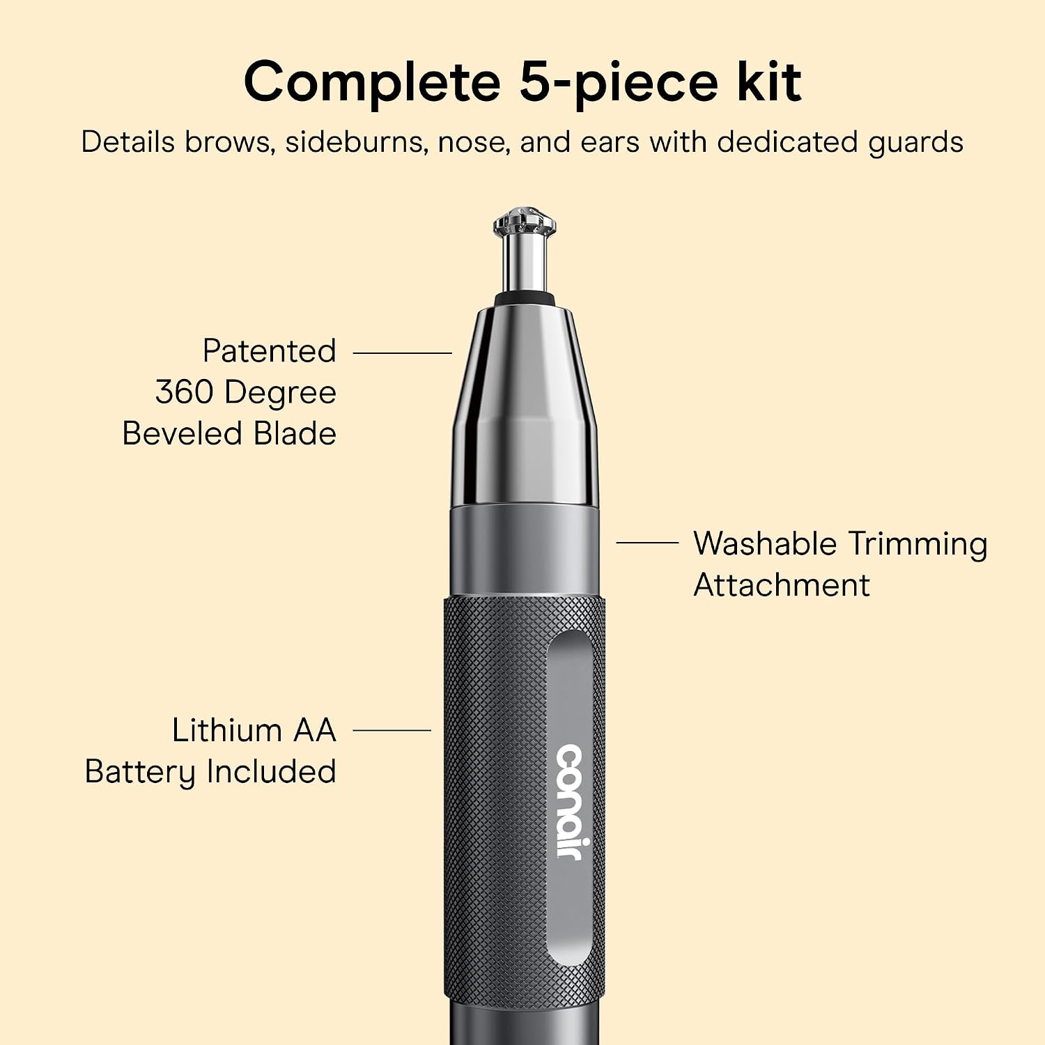 Thumbnail 3 de Conair Men Ear Nose Trimmer 5-piece 🪒