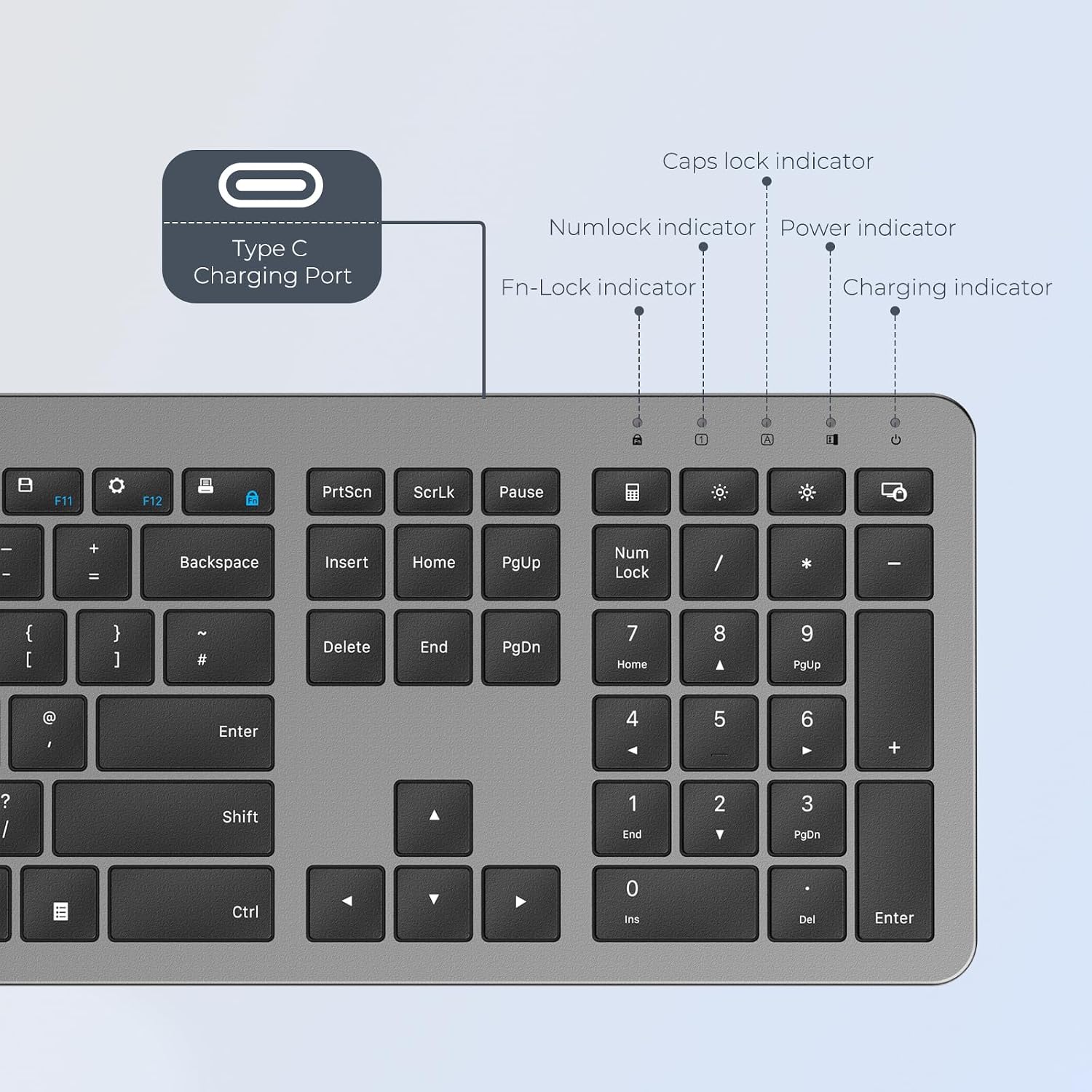 Thumbnail 2 de seenda SK38-3 wireless keyboard mouse set