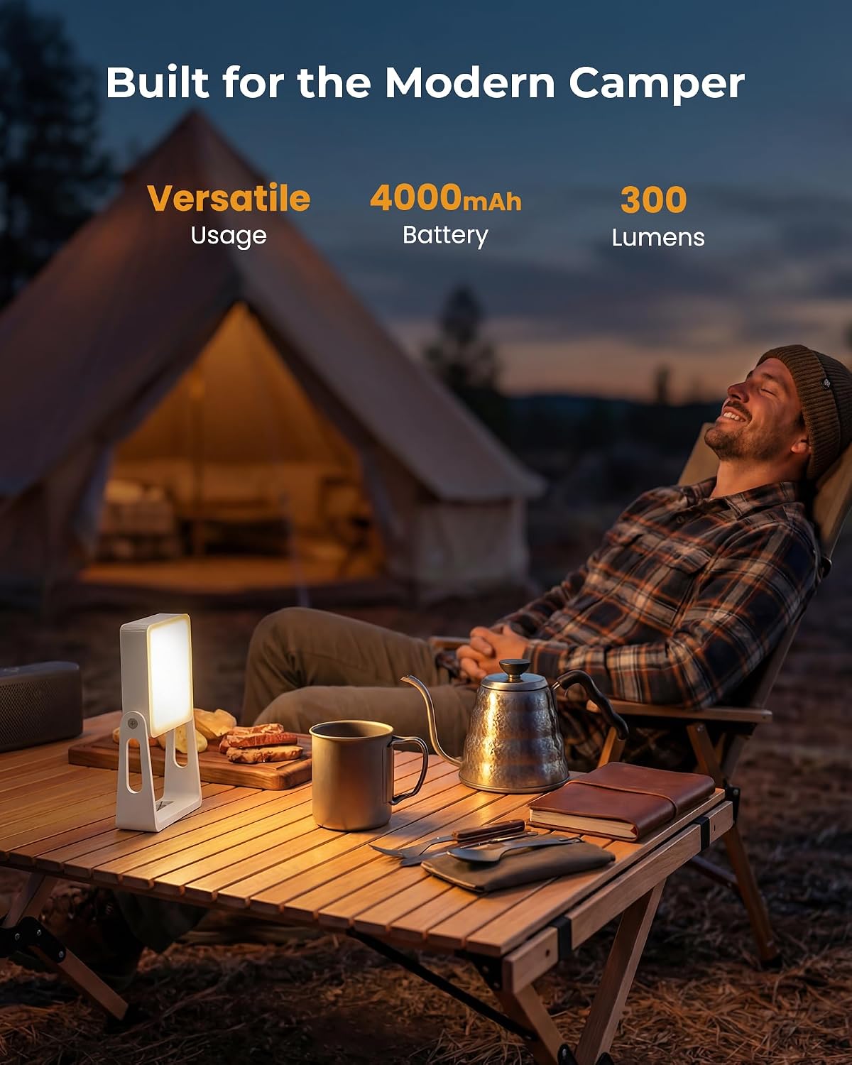 Detalle 2 de Portable LED Camping Lanterns 4000mAh