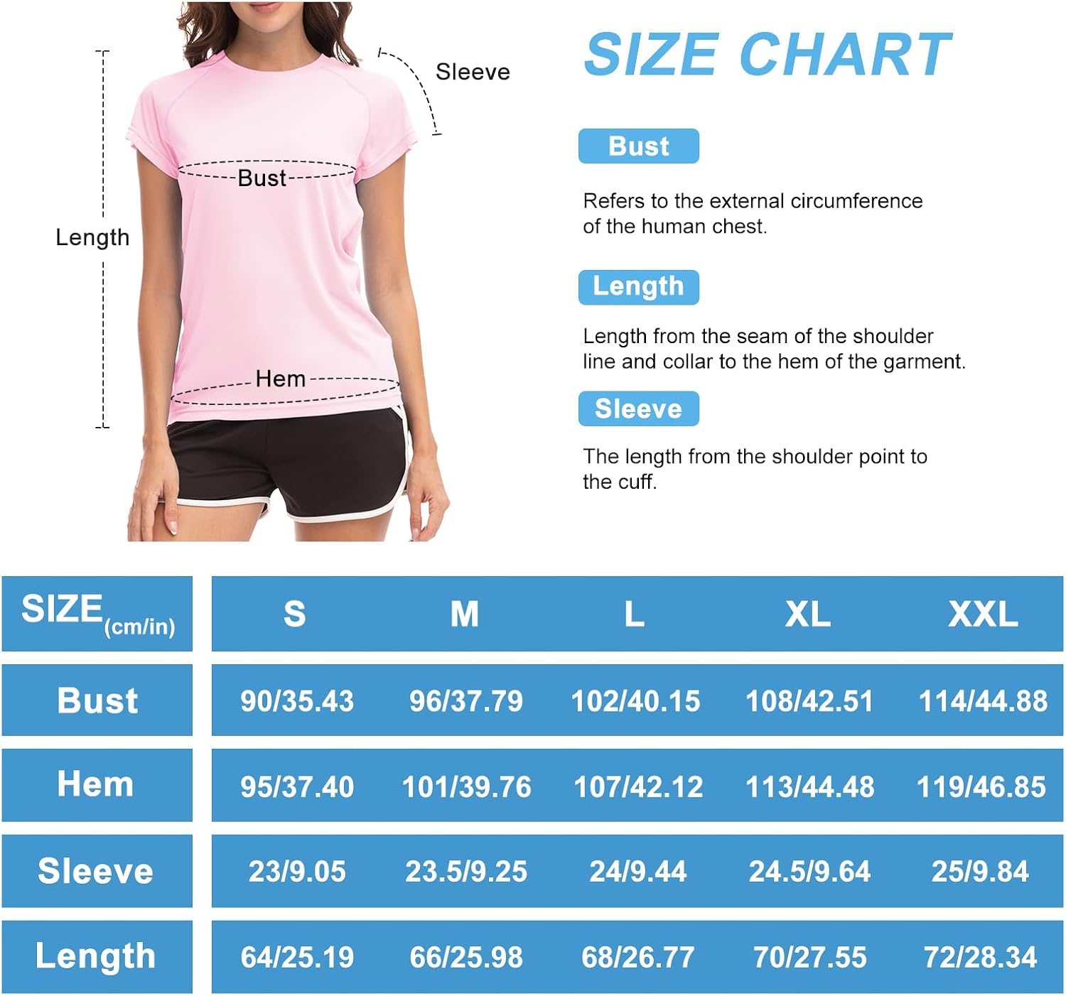 Thumbnail 6 de MEETWEE Rash Guard Femme Haut Anti-UV UPF 50+ – T‑Shirt de plage respirant, manches longues ou courtes