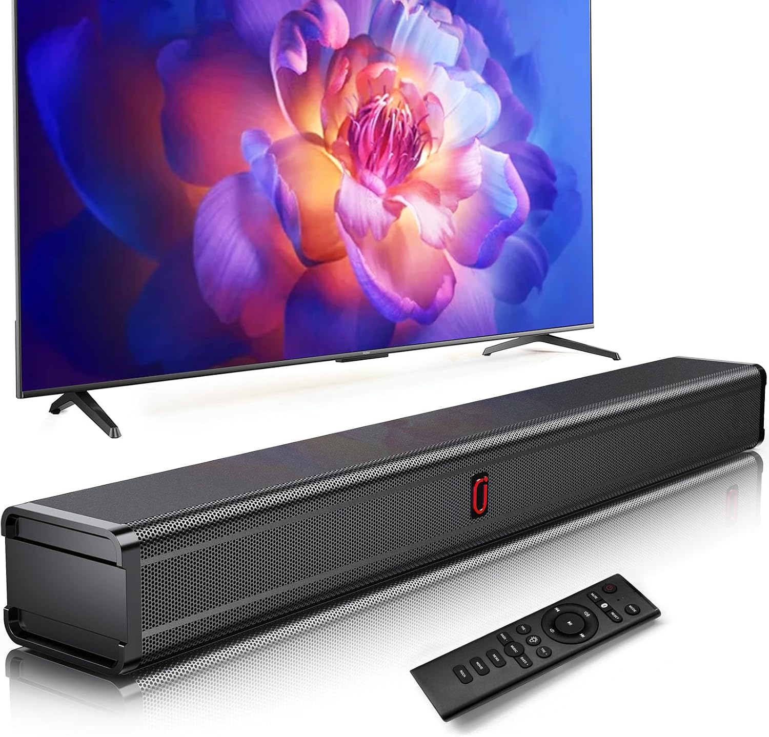 Detalle de JYX 80cm Soundbar: 2.1-Kanal mit Deep Bass, HDMI ARC, Bluetooth 5.4 – All-in-One TV-Lautsprecher