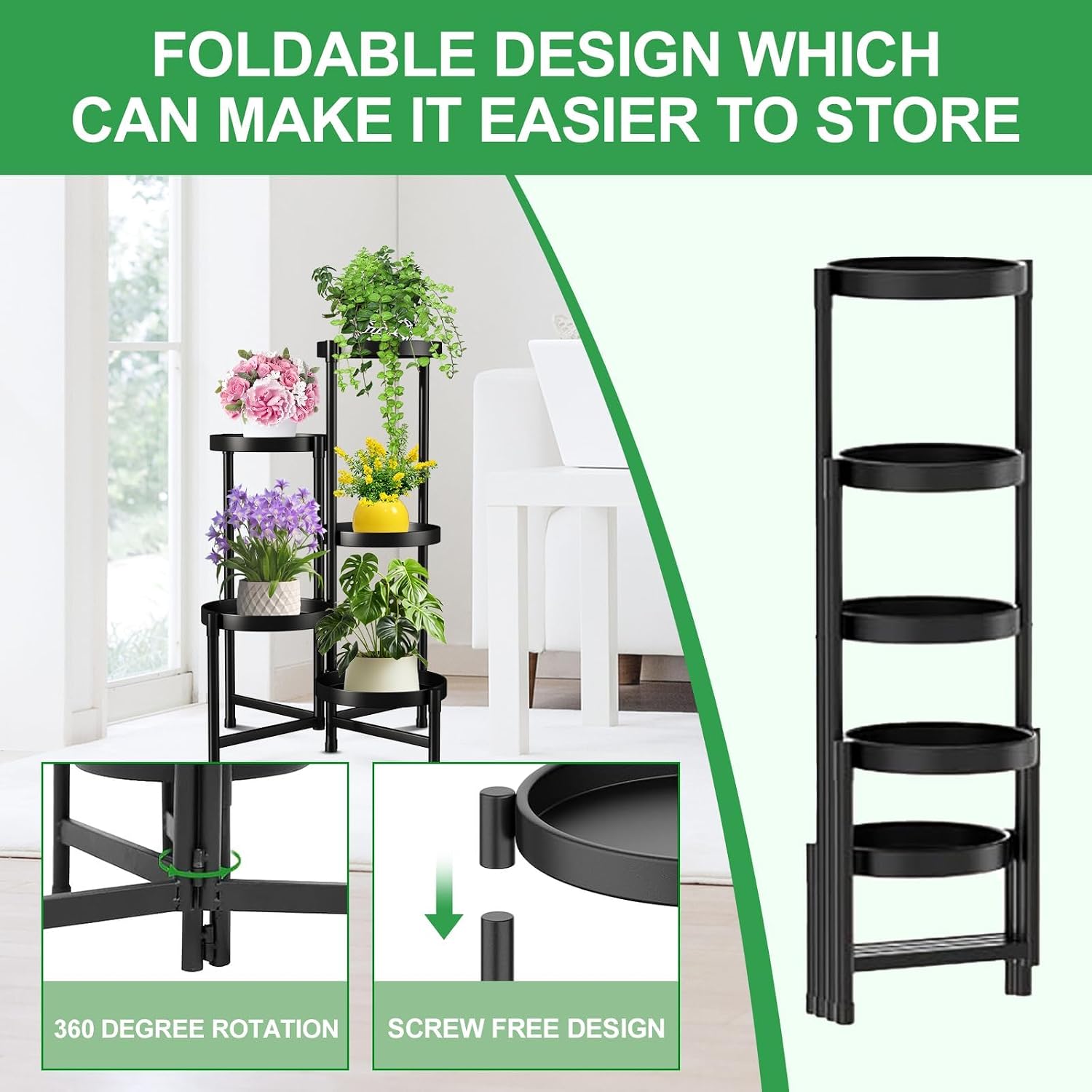 Thumbnail 3 de Plant Stand, 5-Tier