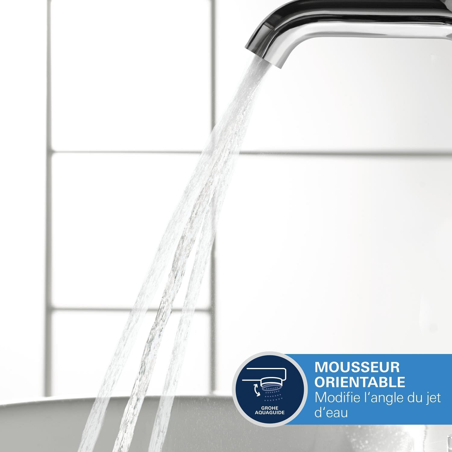 Thumbnail 6 de GROHE Essence Mitigeur Lavabo Encastré 2 trous mural, Taille M, chrome – réf. 19408001